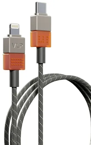 Дата-кабель "vlp" NEO USB-C to Lightning, 27W, 1.5м, янтарно-серый