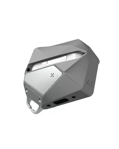 Рельефный чехол Aulumu А09 для AirPods Pro, серый