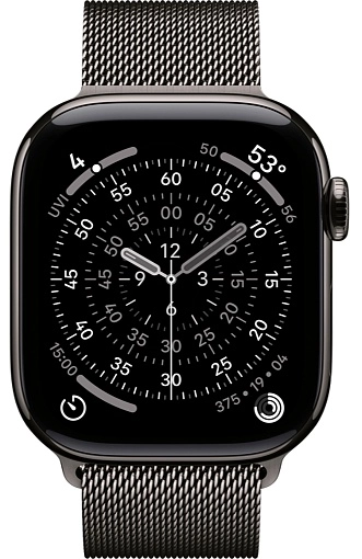 Apple Watch Series 11 42 мм, сланцевый титан