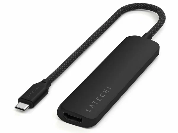 Хаб Satechi 4-in-1 USB-C Slim Multiport Adapter 4K, черный