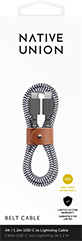 Зарядный провод Native Union C-Lightning 1.2м, зебра
